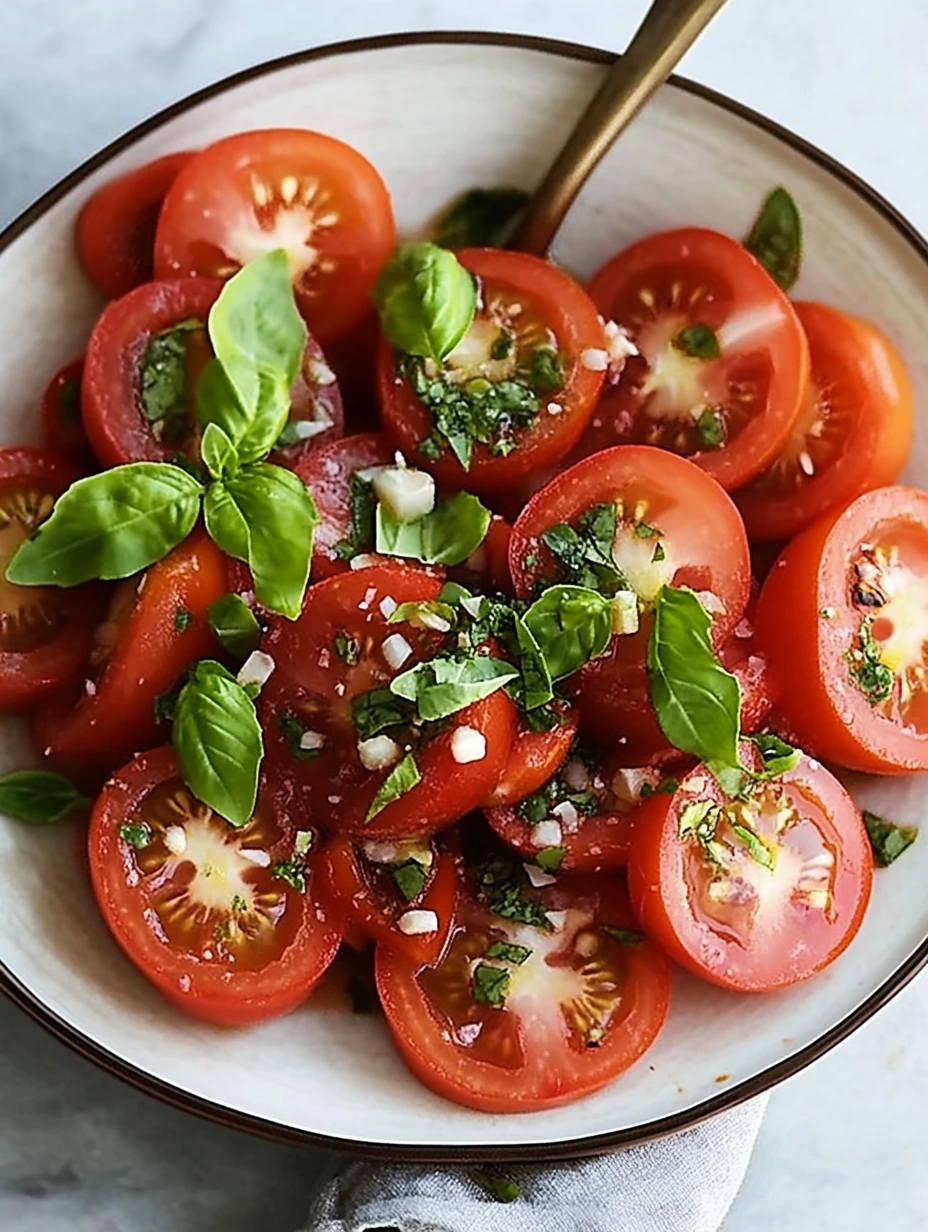 Somrig tomatsallad med örter