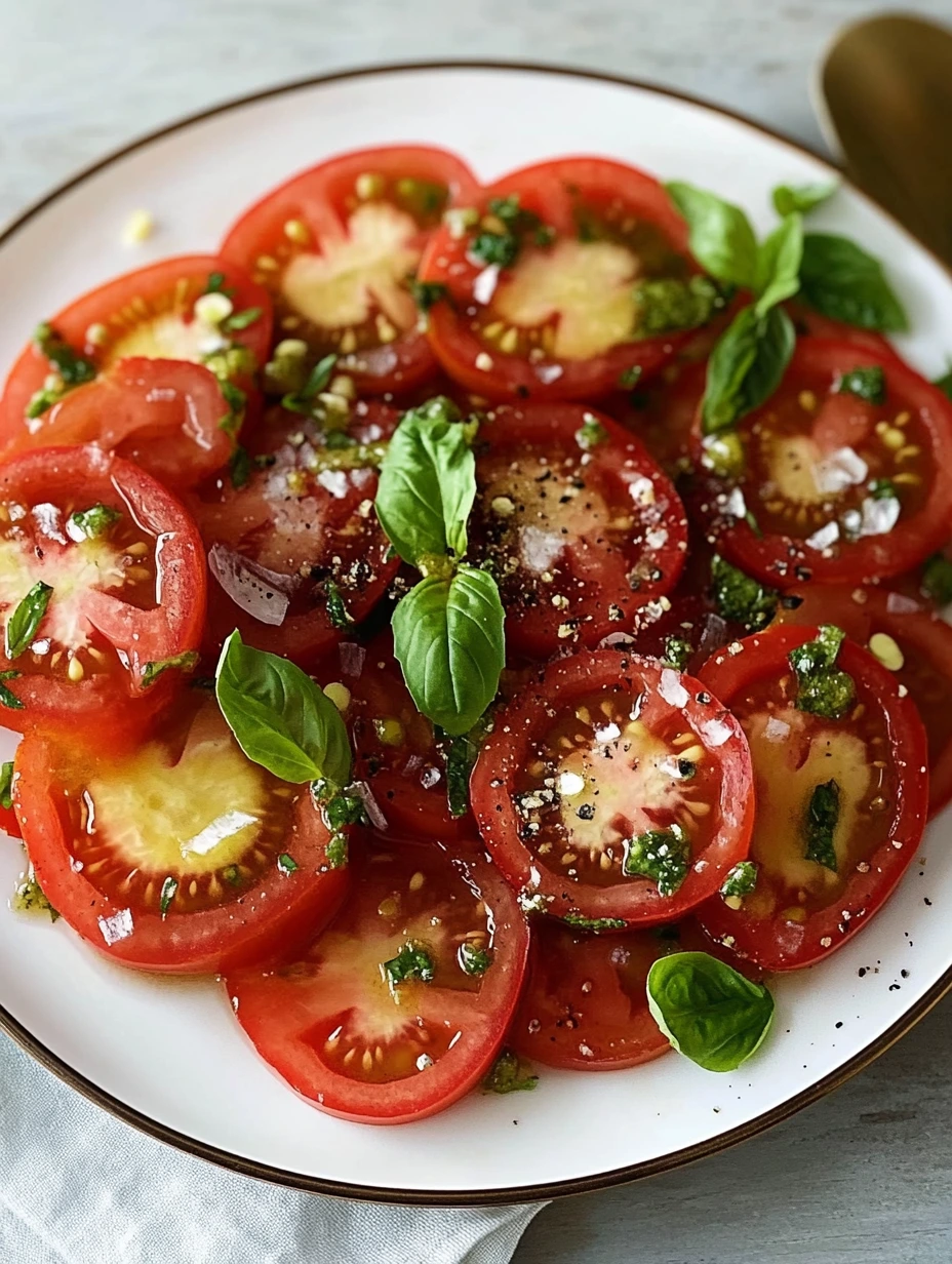 Färdig somrig tomatsallad