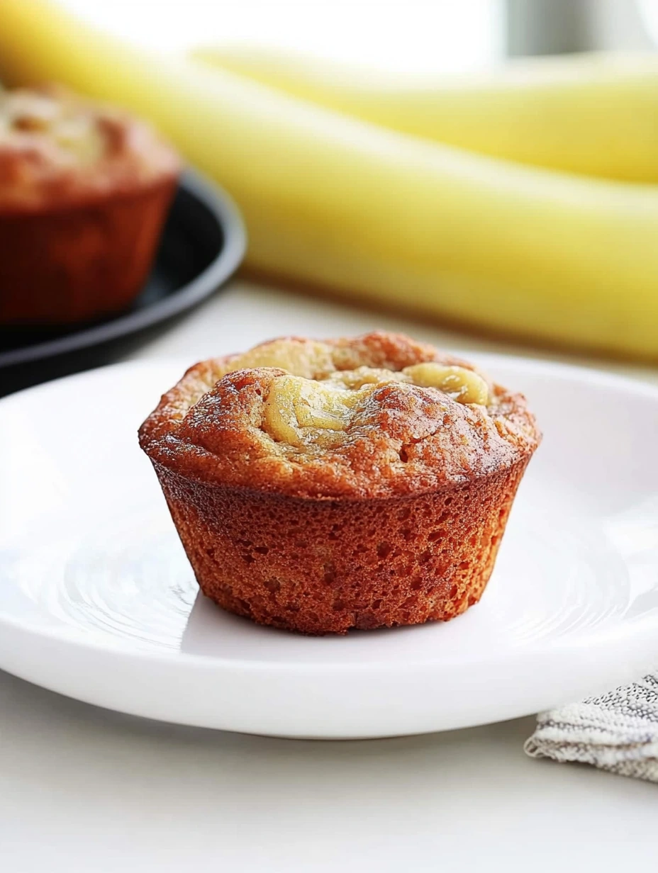 En mjuk bananmuffin