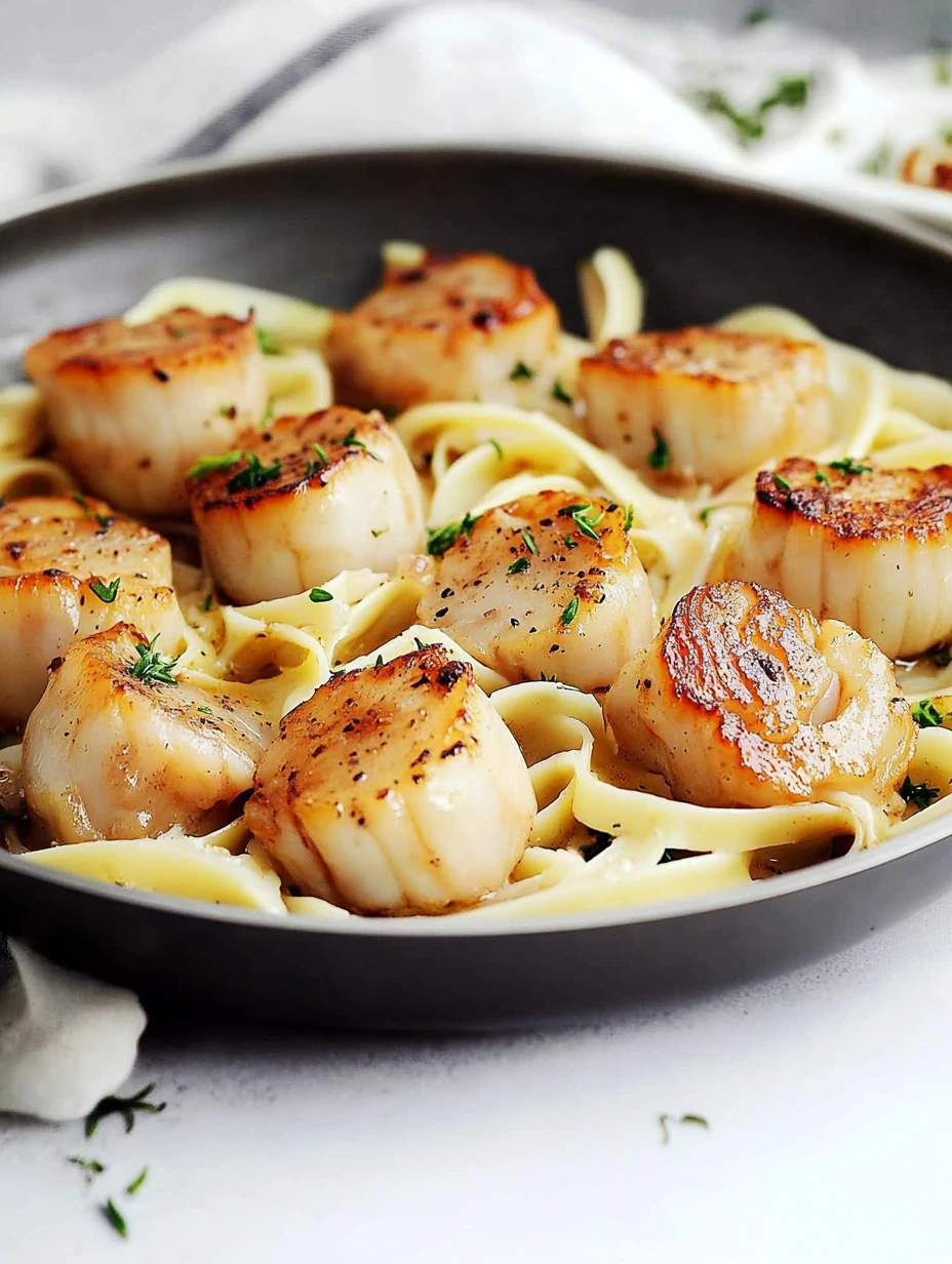 Pasta med pilgrimsmusslor