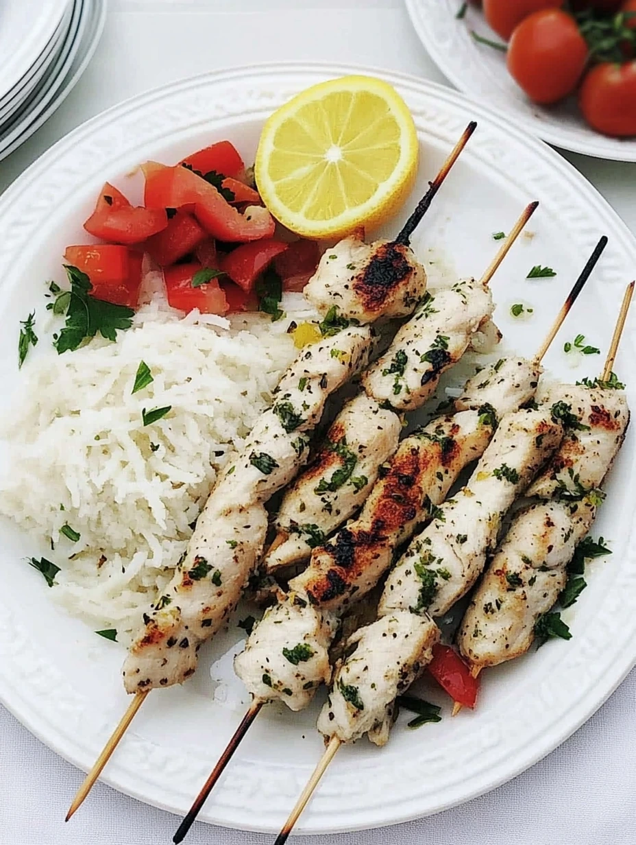 Citronmarinerade kycklingspett