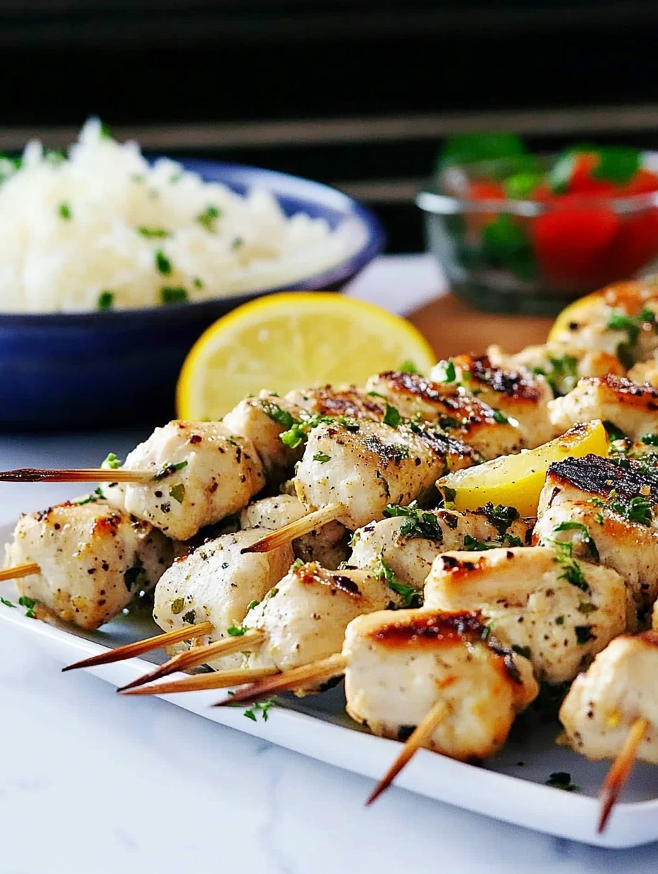 Marinerade kycklingspett