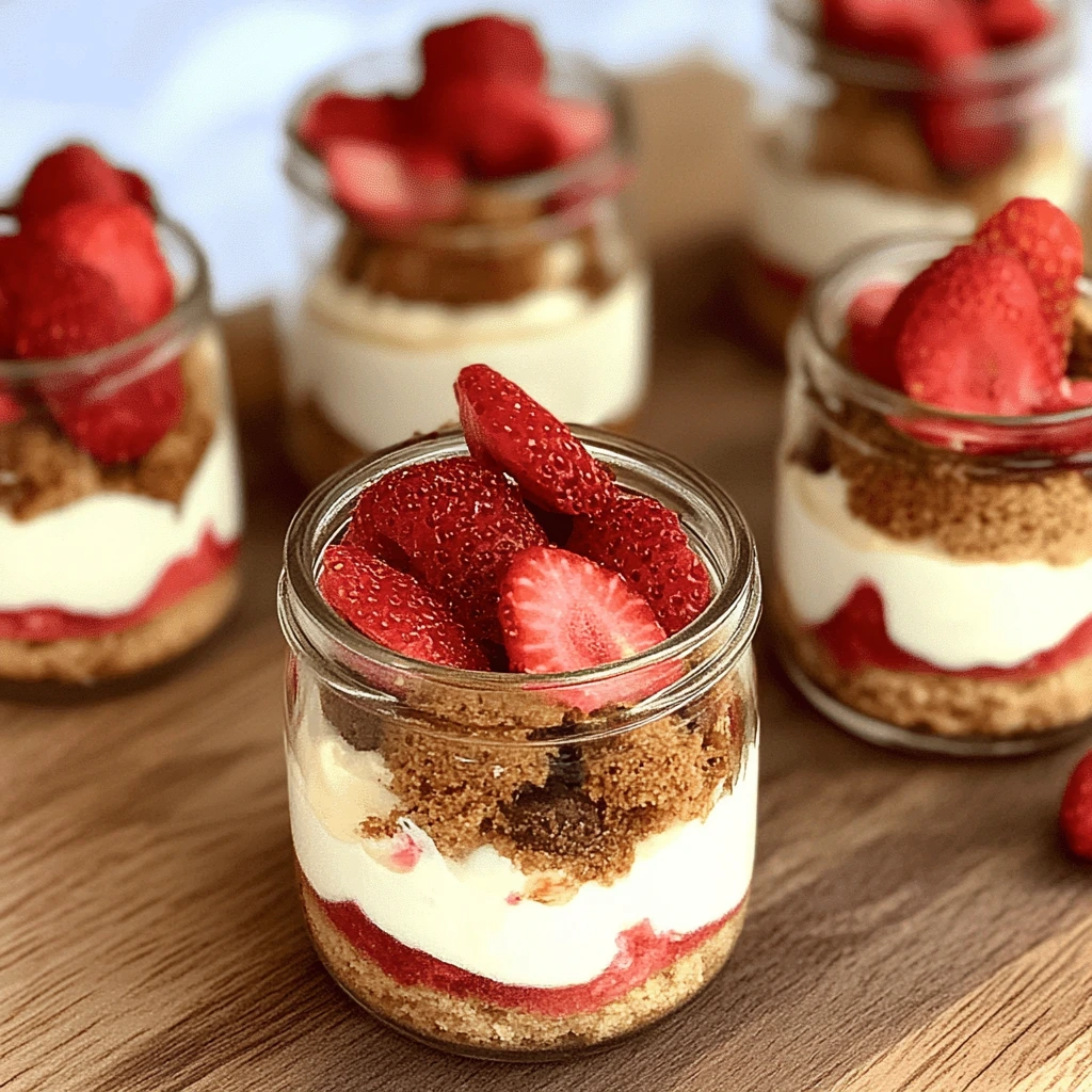 Tiramisu jordgubbar speculoos i glas