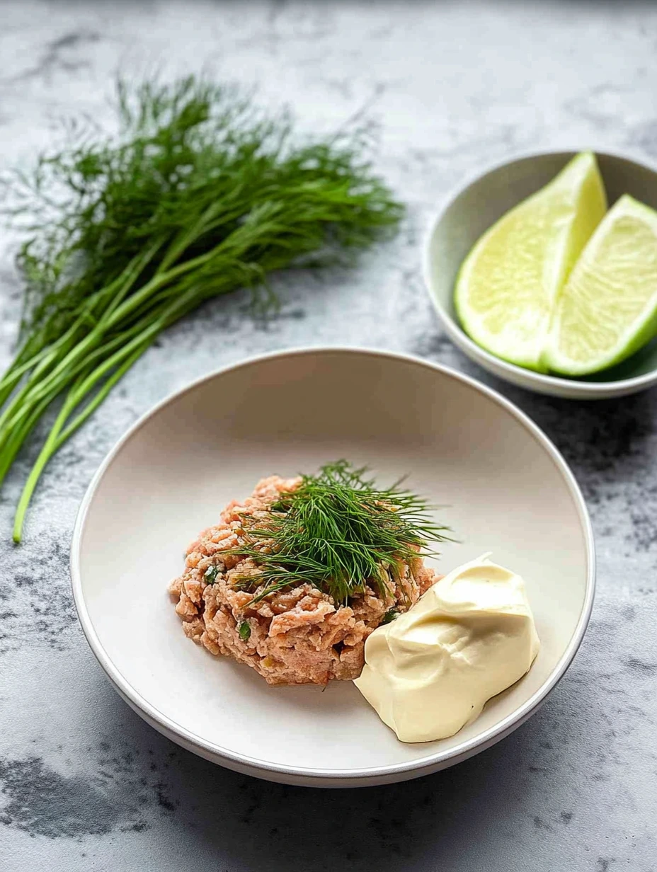 Tonfisk och Saint-Môret samosas ingredienser