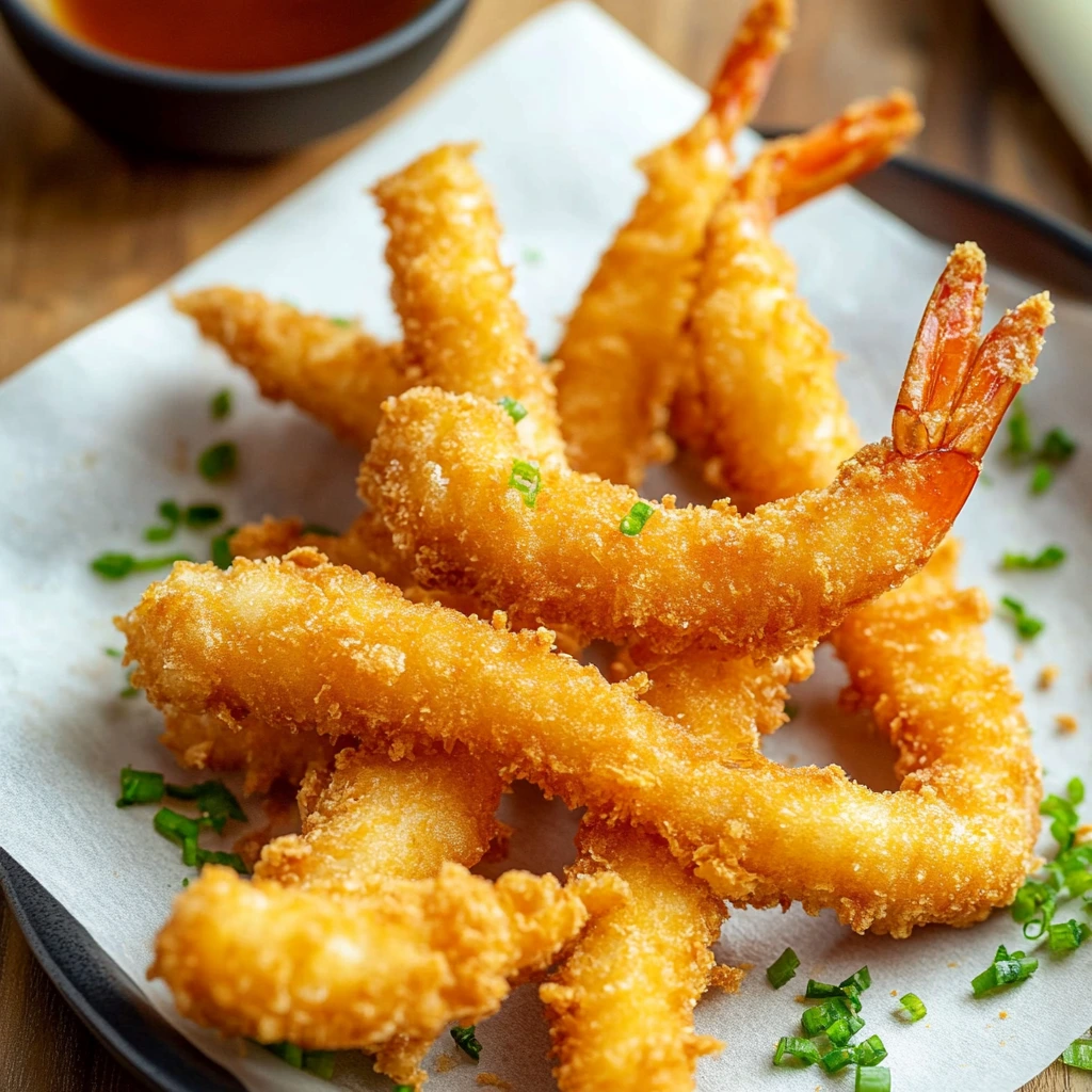Friterade räkor (ebi fry) från japanska restauranger