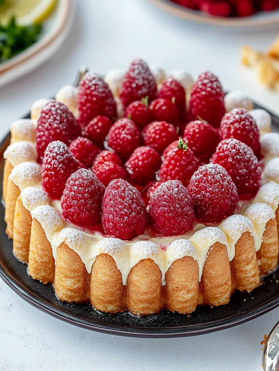 Läcker hallonmousse