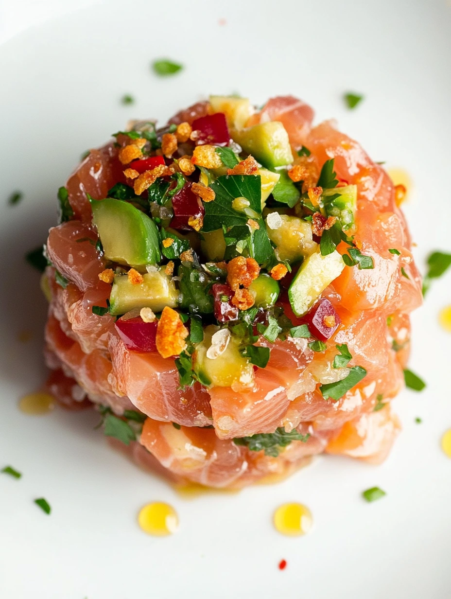 Laxtartar med avokado
