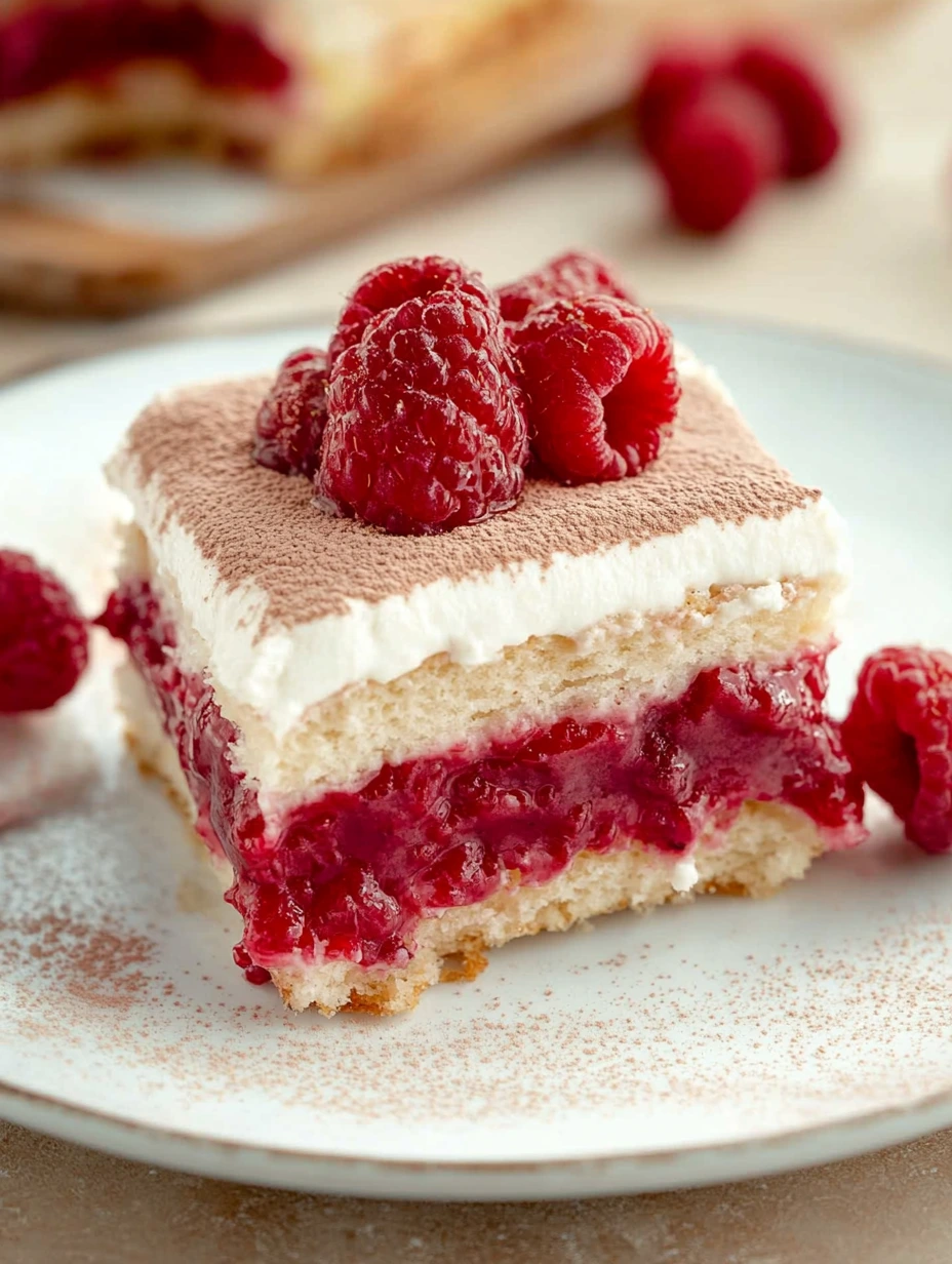 Lätt hallontiramisu