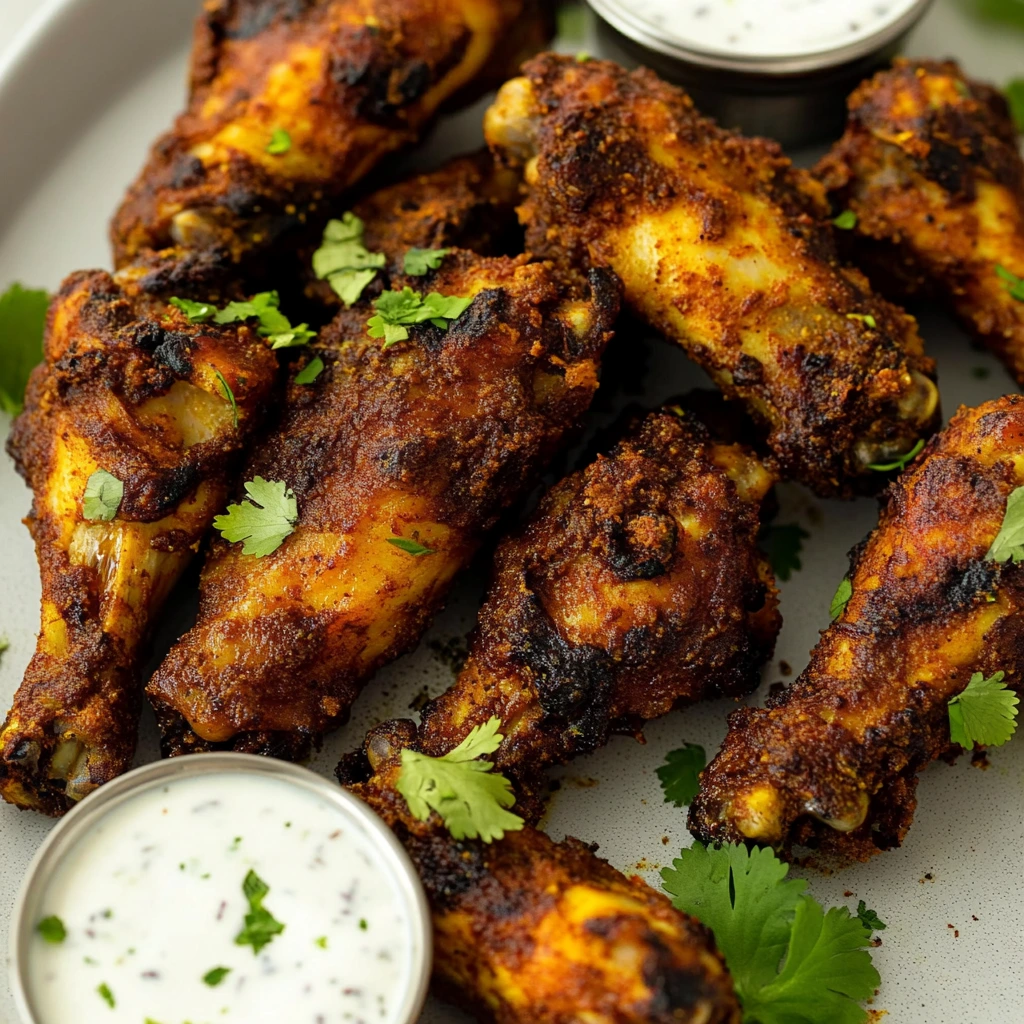 Tandoori kycklingvingar i Airfryer