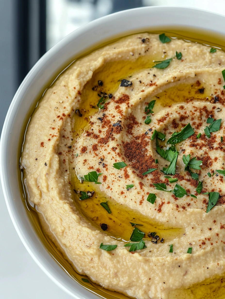 Läcker hemgjord libanesisk hummus