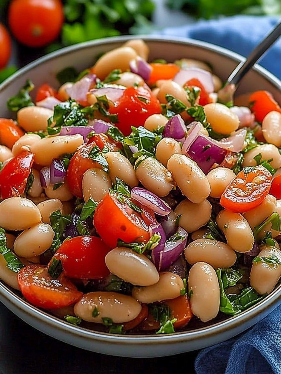 Enkel turkisk Piyaz Sallad