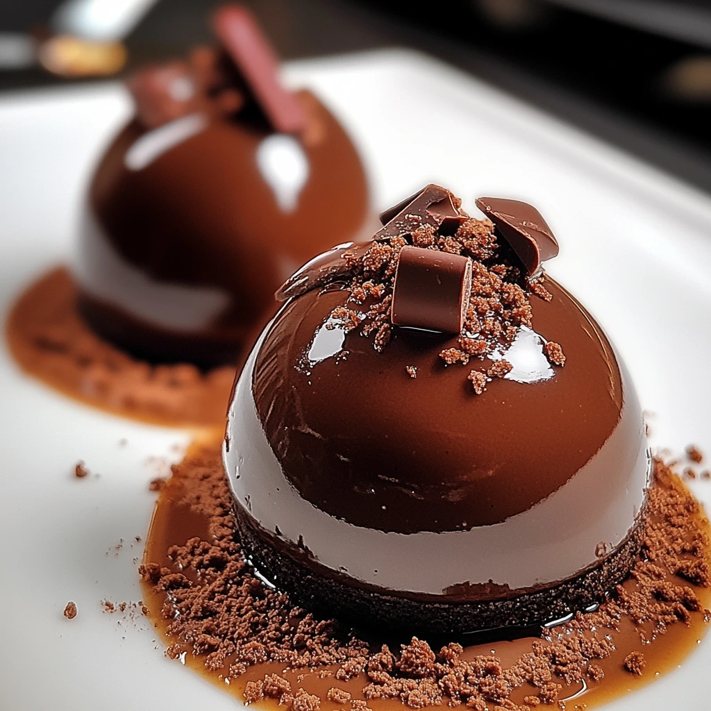 Chokladmousse-kupol