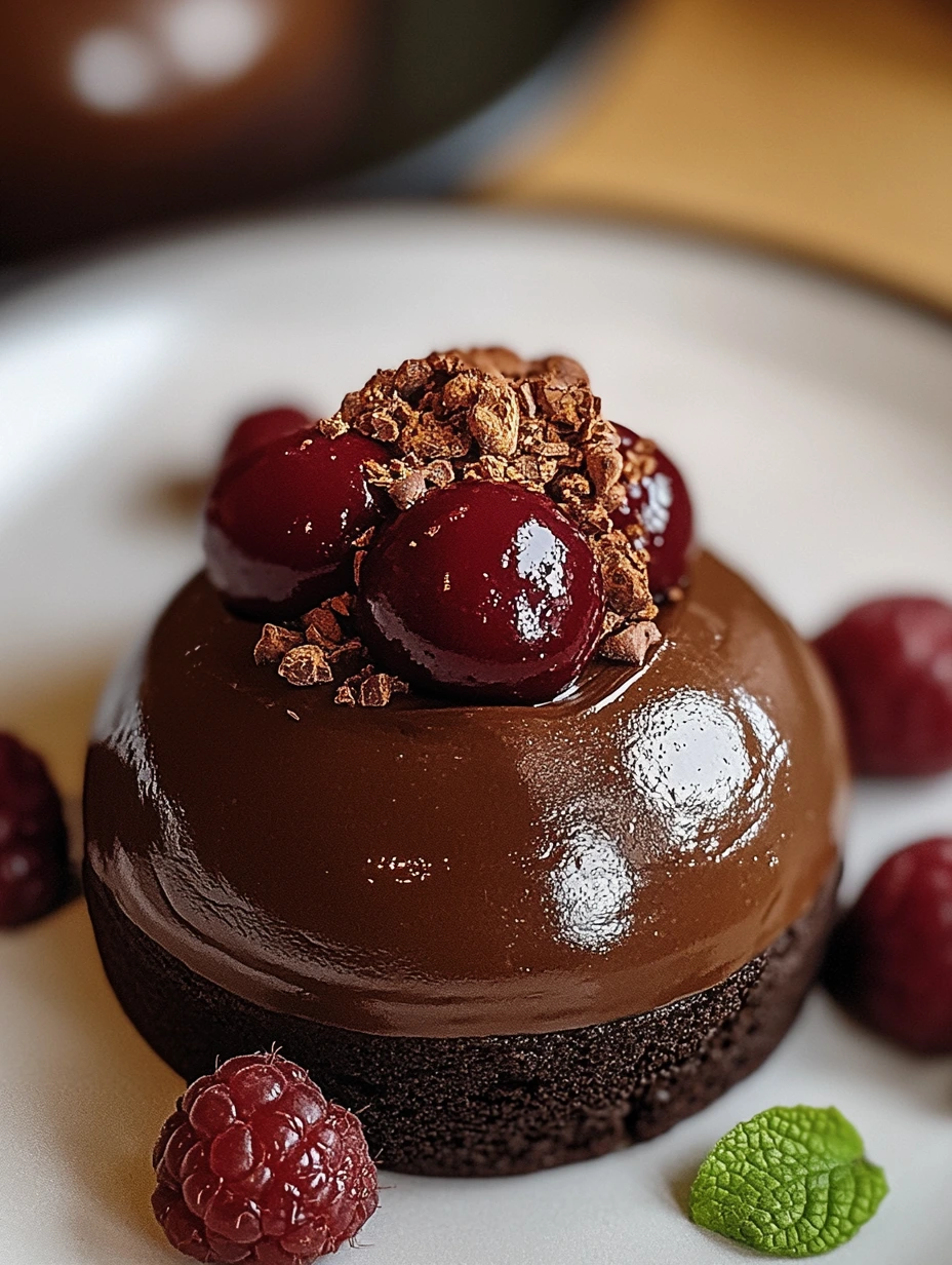 Chokladmousse-kupol