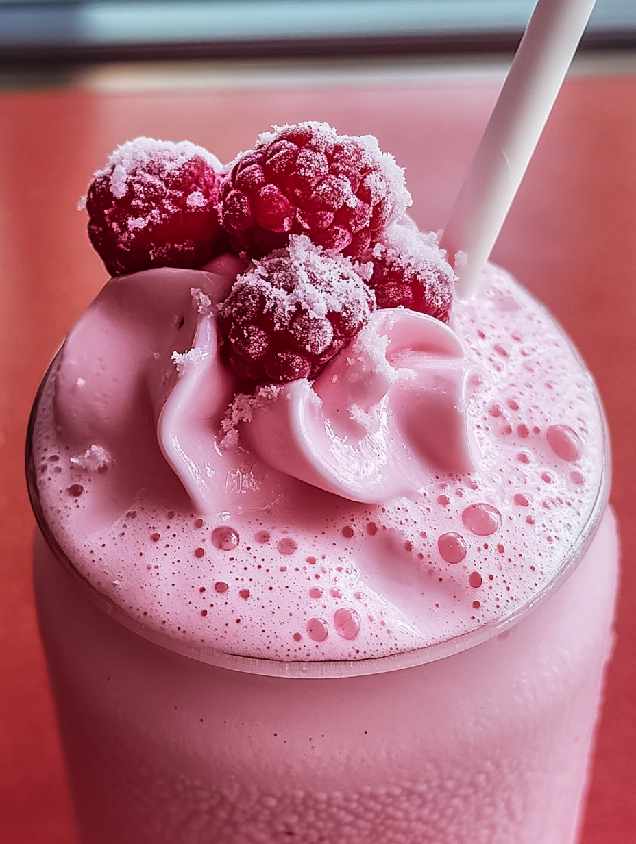 Svalkande jordgubbsmilkshake