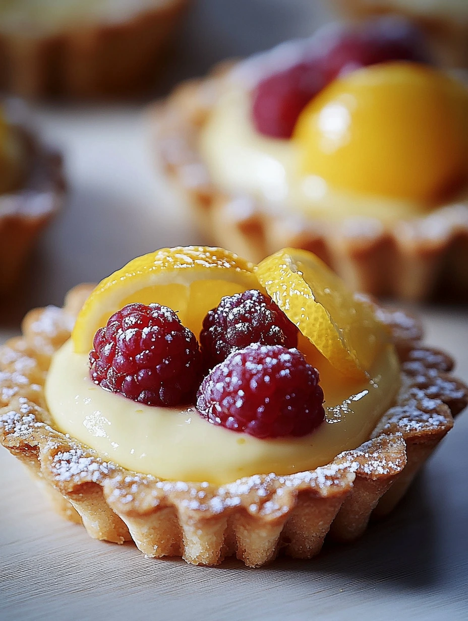 Bärtartar med Citron och Vaniljkräm