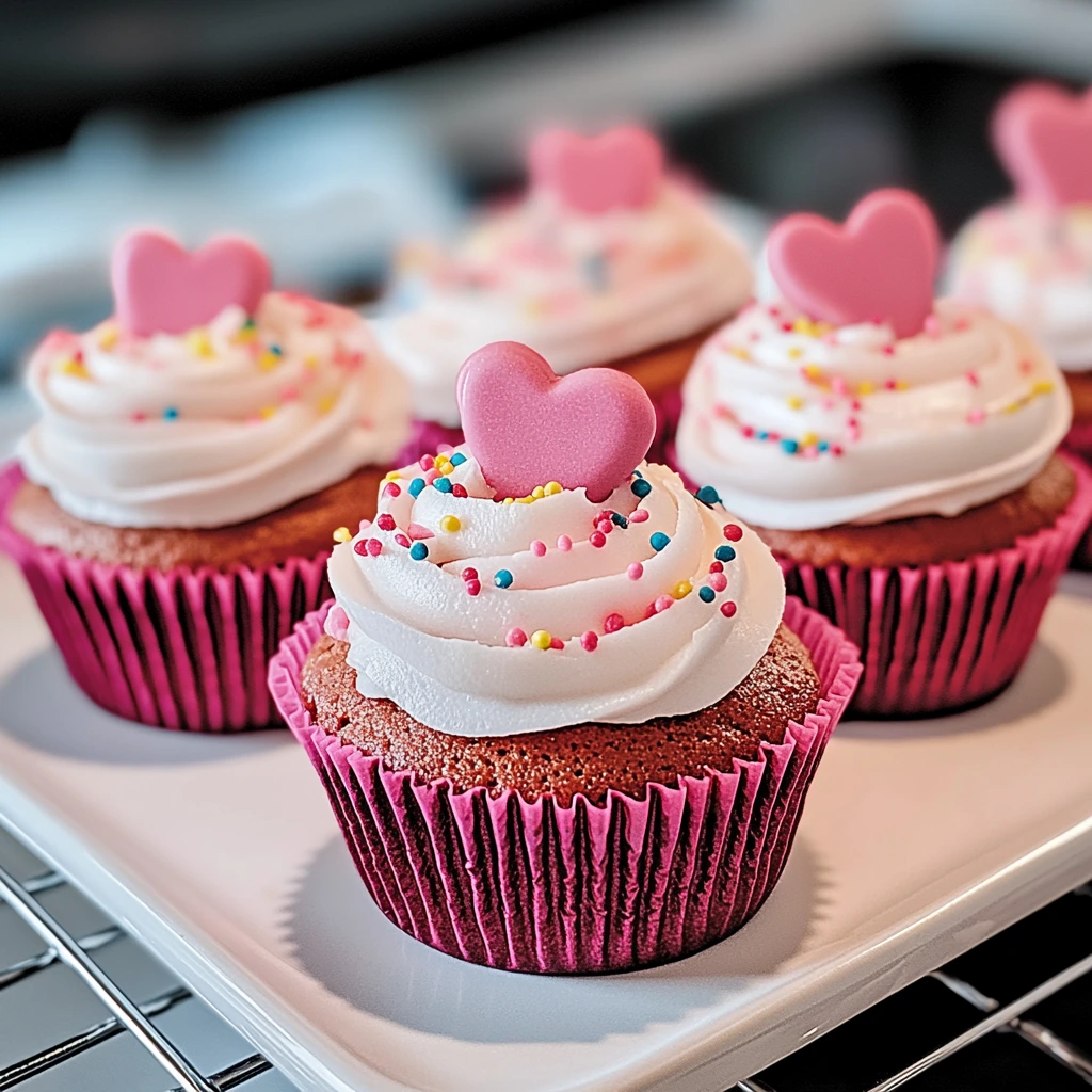 Lyxiga Rosa Funfetti Cupcakes