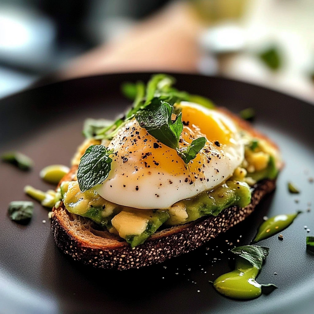 Avokado toast med pocherat ägg