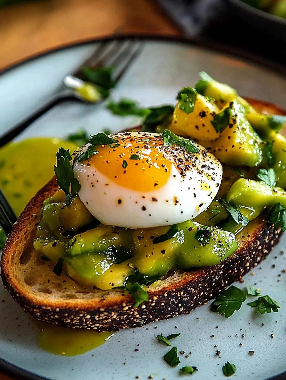 Avokadotoast med pocherat ägg perfekt för frukost