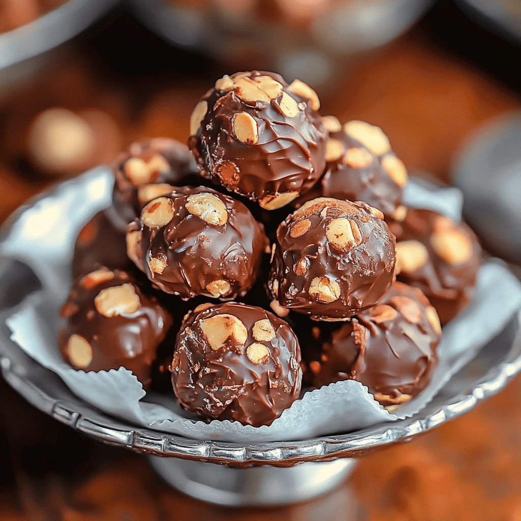 Hemgjorda Ferrero Rocher-tryfflar