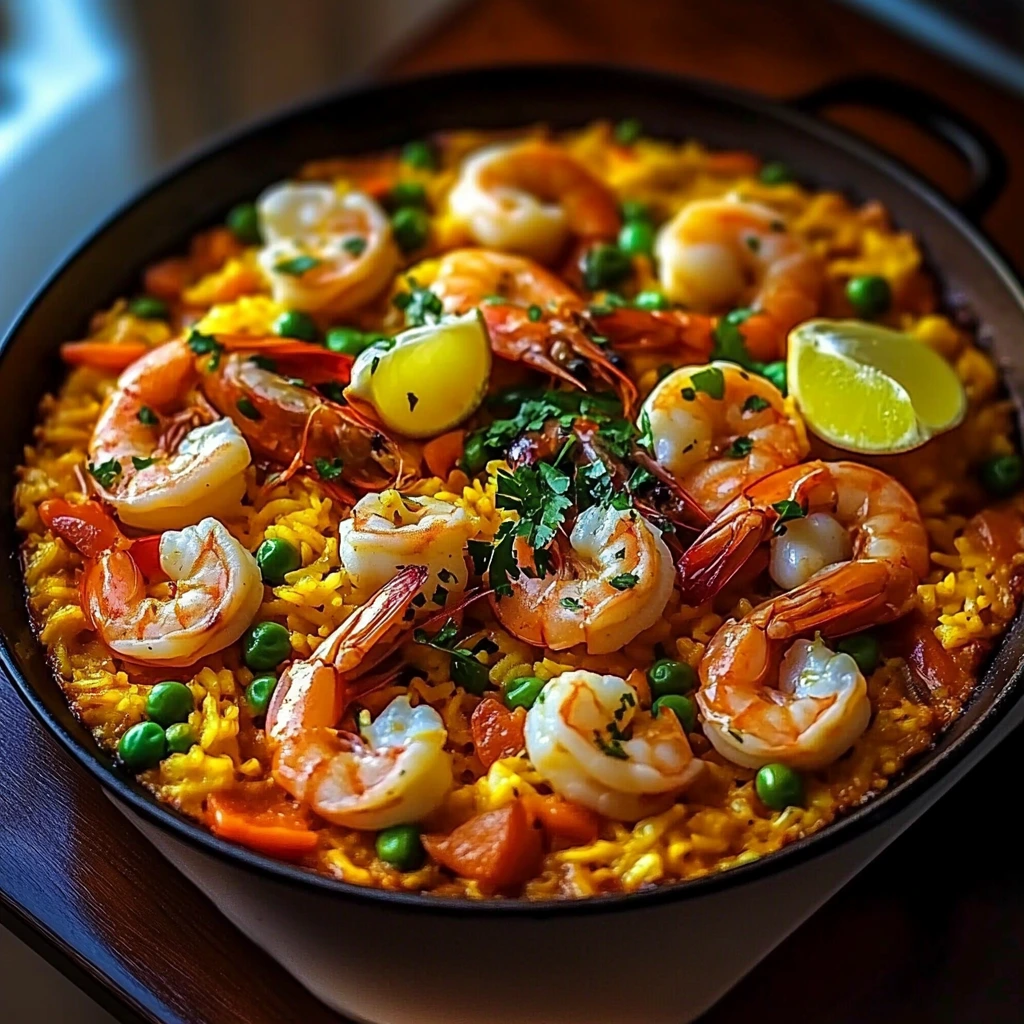Paella med Skaldjur