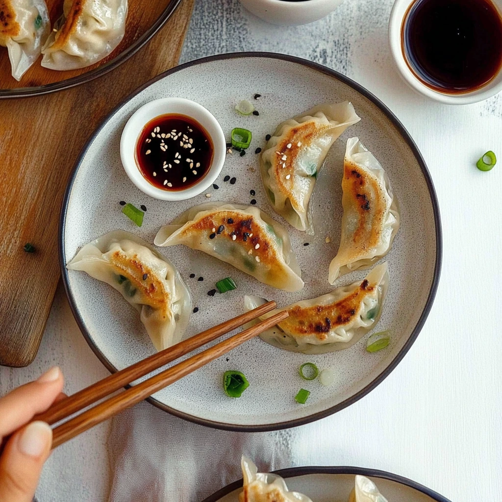 Japanska grönsaksdumplings