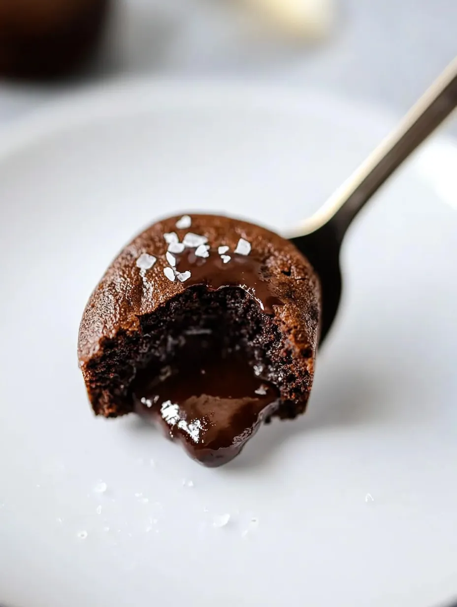 Chokladfondant med flytande mitt, enkelt recept