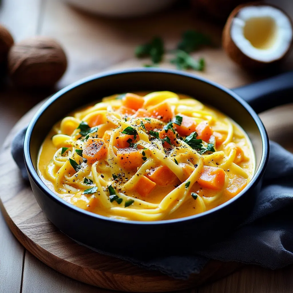 Pasta Med Grönsaker, Kokosmjölk & Curry