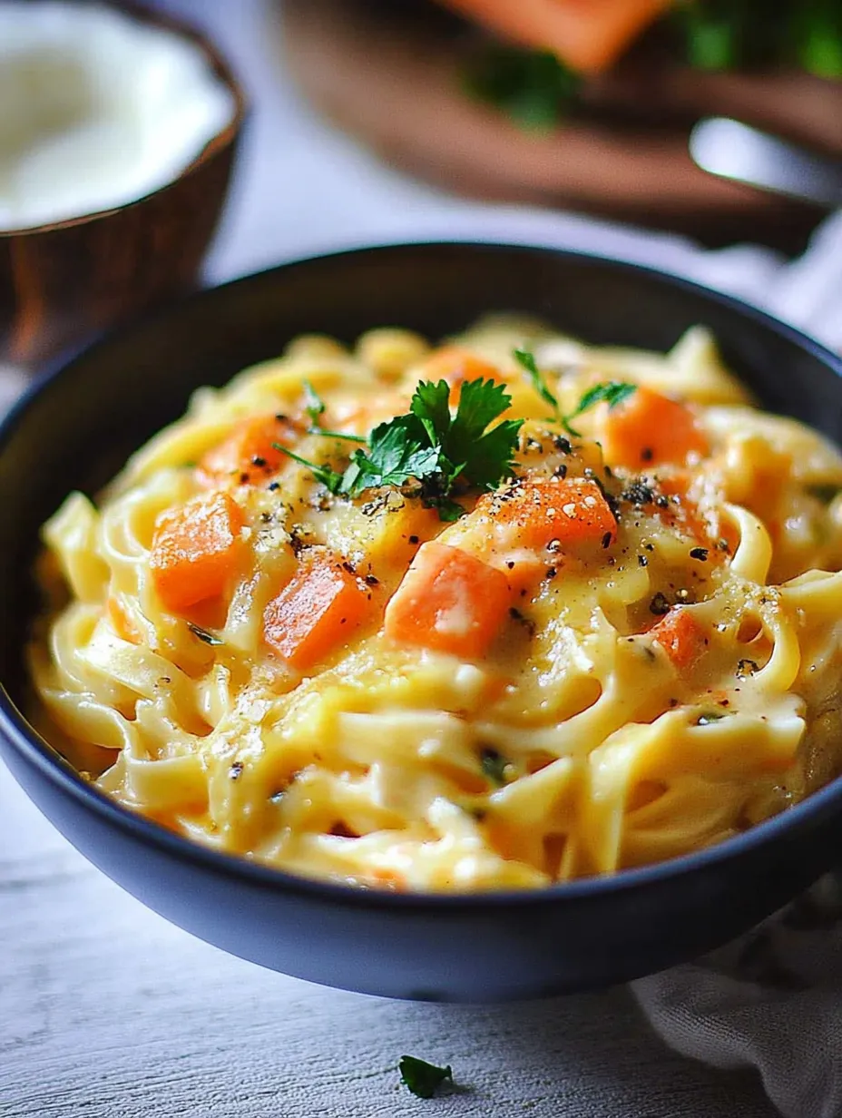 Pasta Med Grönsaker, Kokosmjölk & Curry, enkel rätt