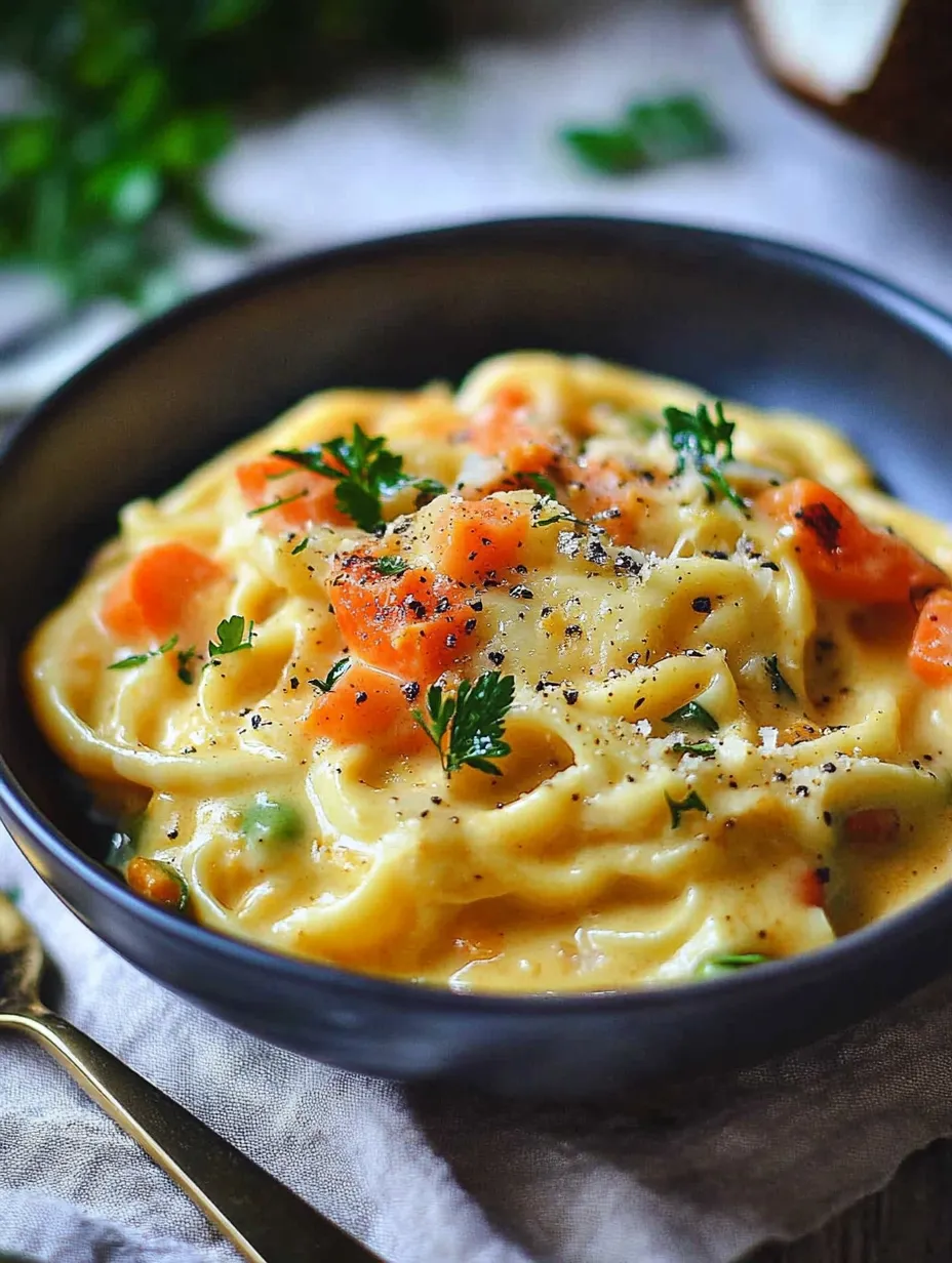 Pasta Med Grönsaker, Kokosmjölk & Curry, snabb rätt