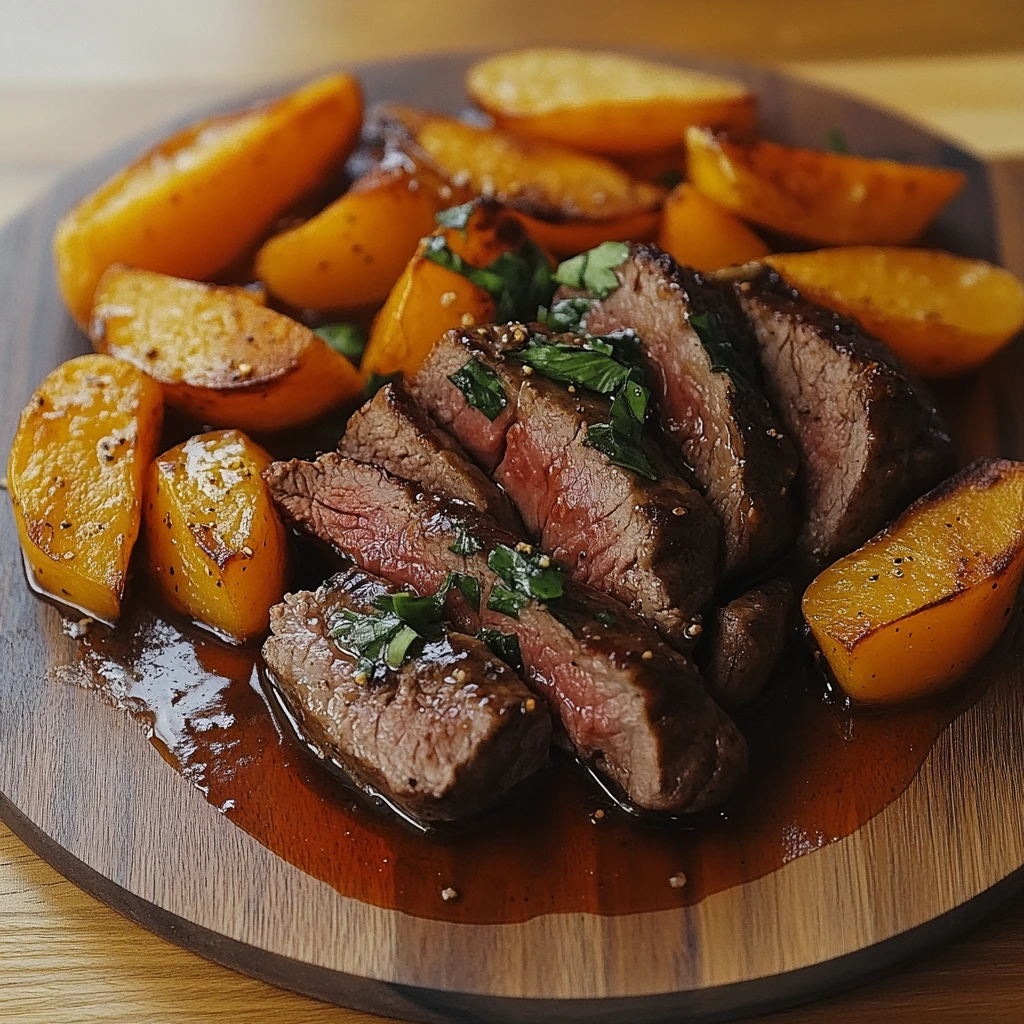 Brasiliansk nötkött sötpotatis