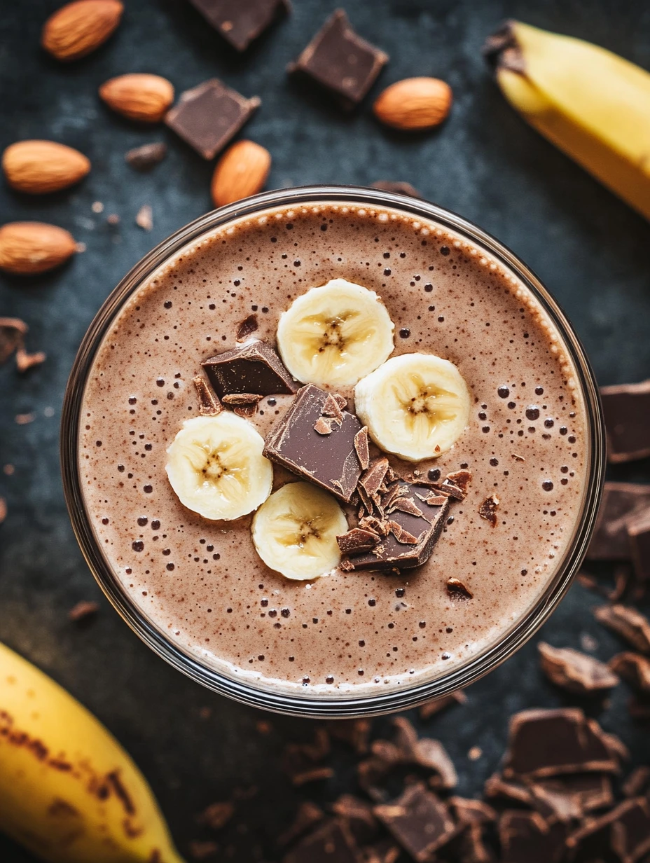 banan choko mandel smoothie