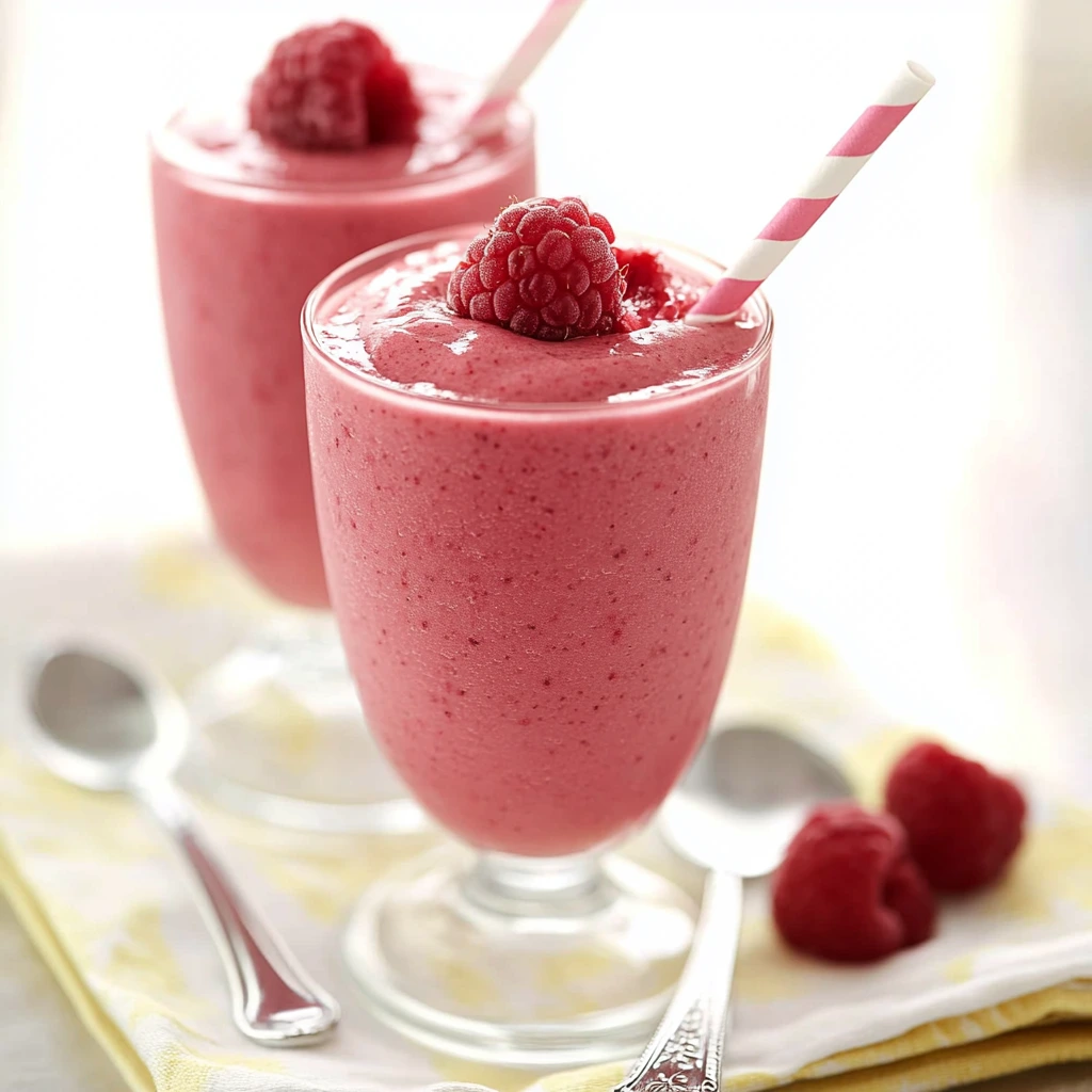 Hallon kokos smoothie