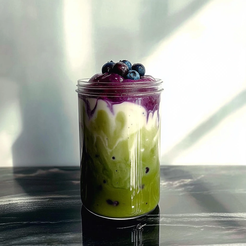 Matcha Frappuccino med Blåbär