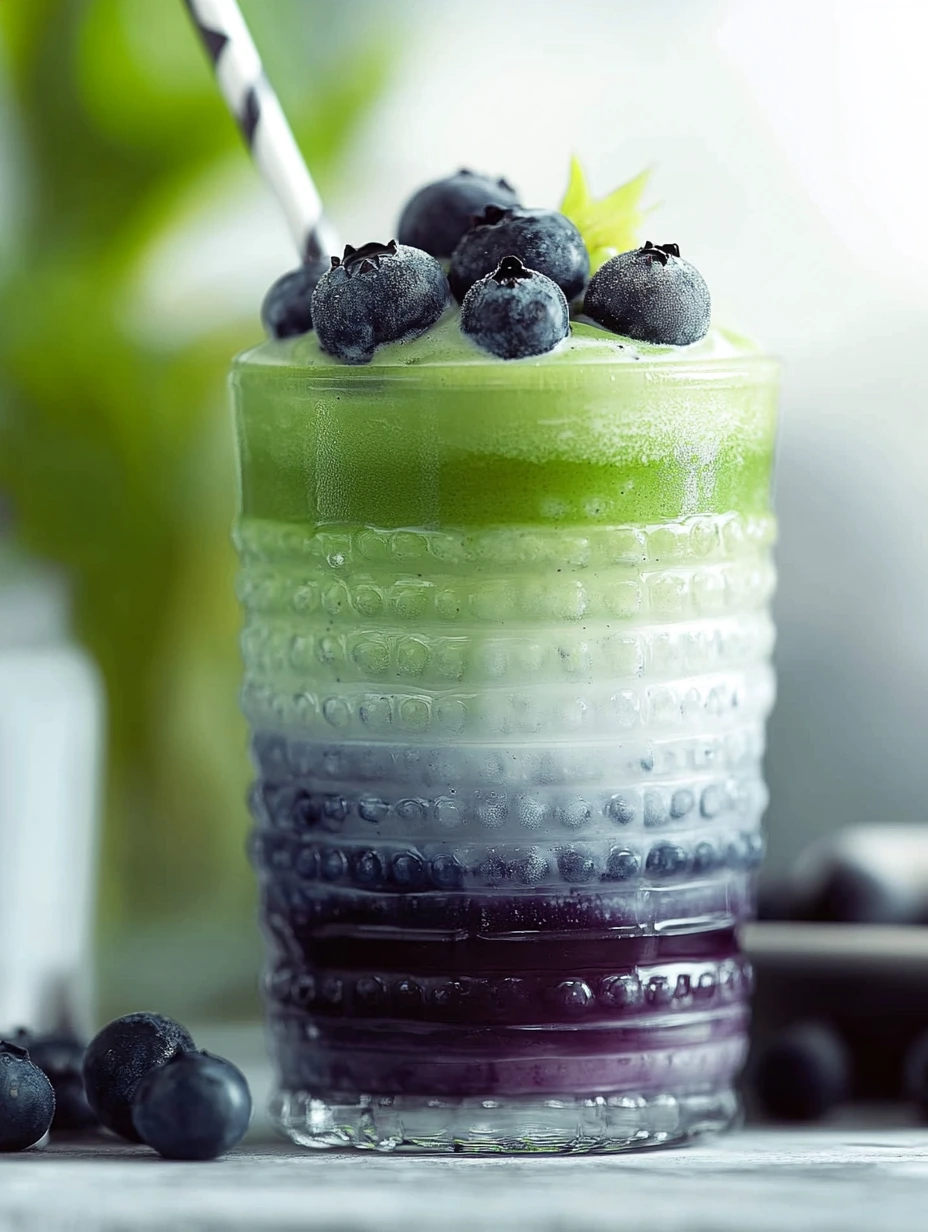 Fräsch Matcha Blåbär Frappuccino