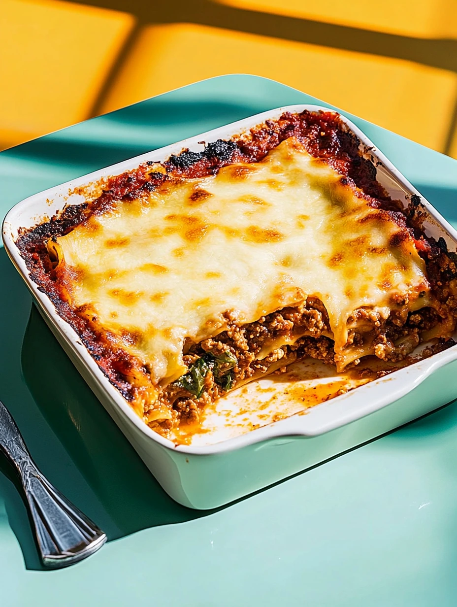 Enkel vegetarisk bolognese lasagne