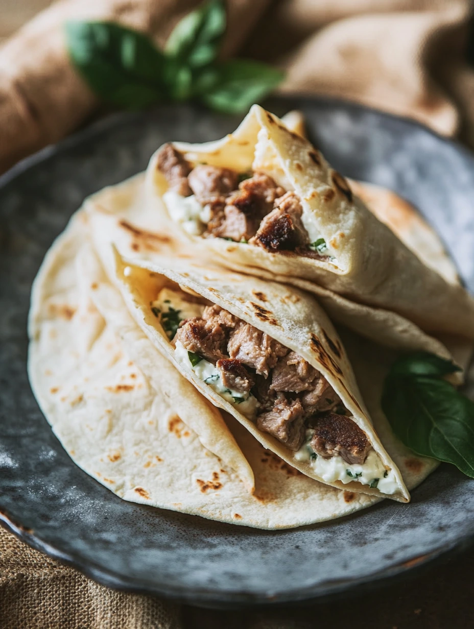 Tacos med köttfärs och Boursin, hemlagat