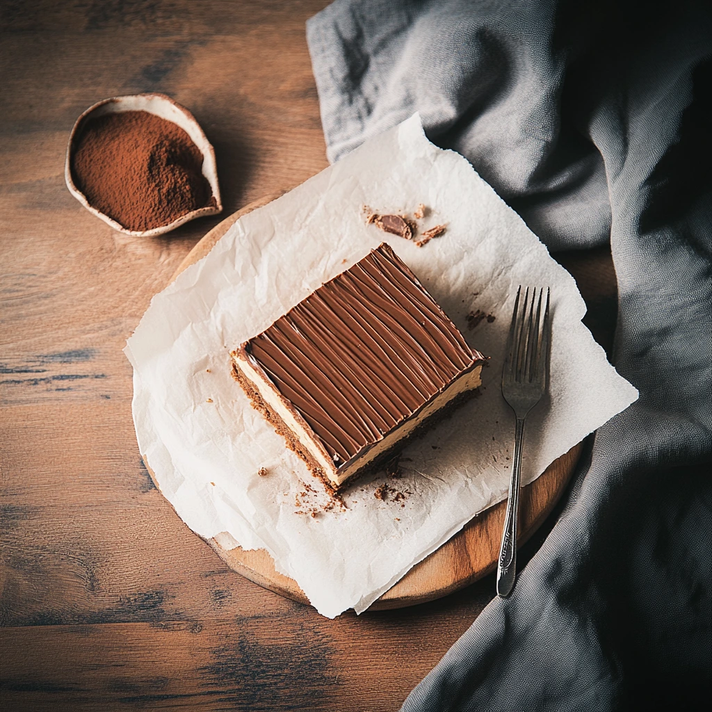 Småkaksbakelse med choklad och kaffe
