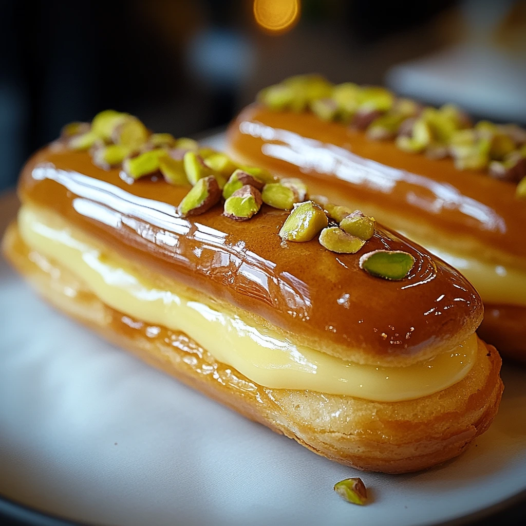 Orange Pistage Eclair