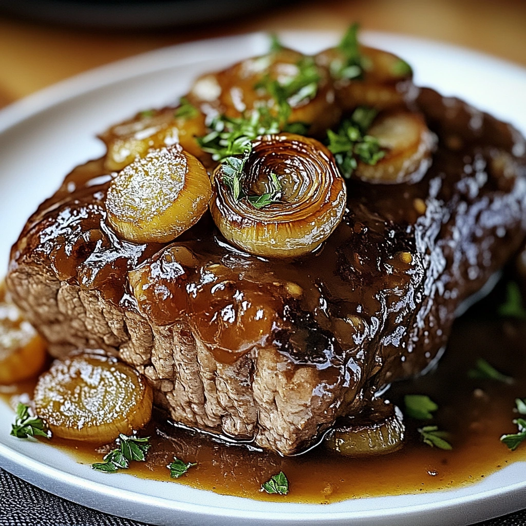 Köttbröd med fransk lök