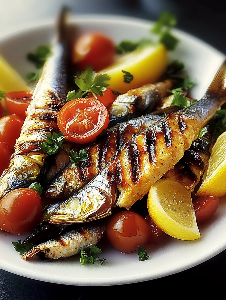 Grillade sardiner med portugisisk sallad