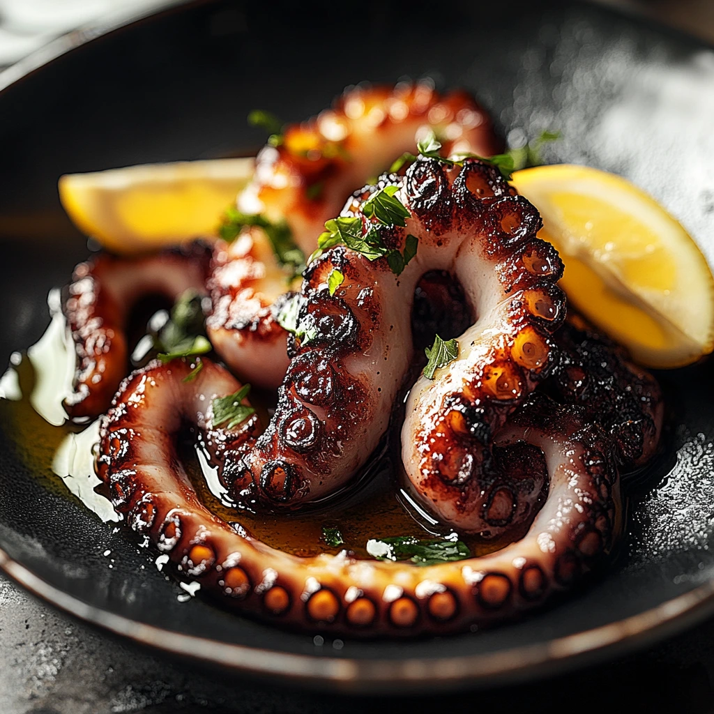 Grillad Bläckfisk