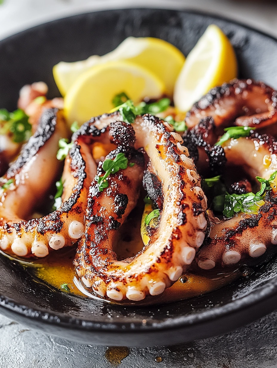 Grillad Bläckfisk, enkel och snabb rätt