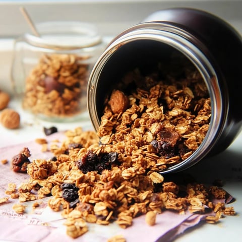 Hemgjord anpassningsbar krispig granola
