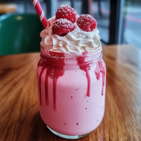 Fräsch jordgubbsmilkshake