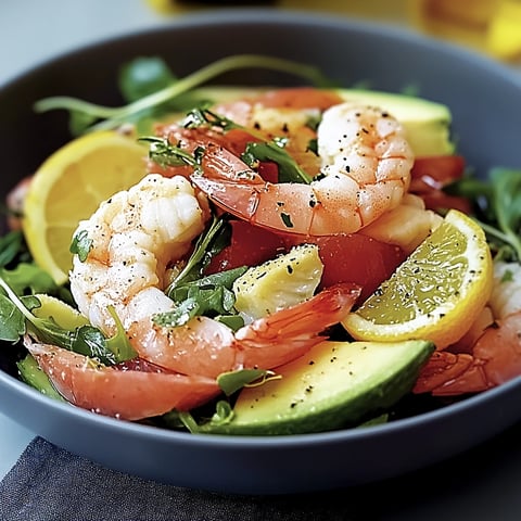 Avokado grapefrukt räksallad
